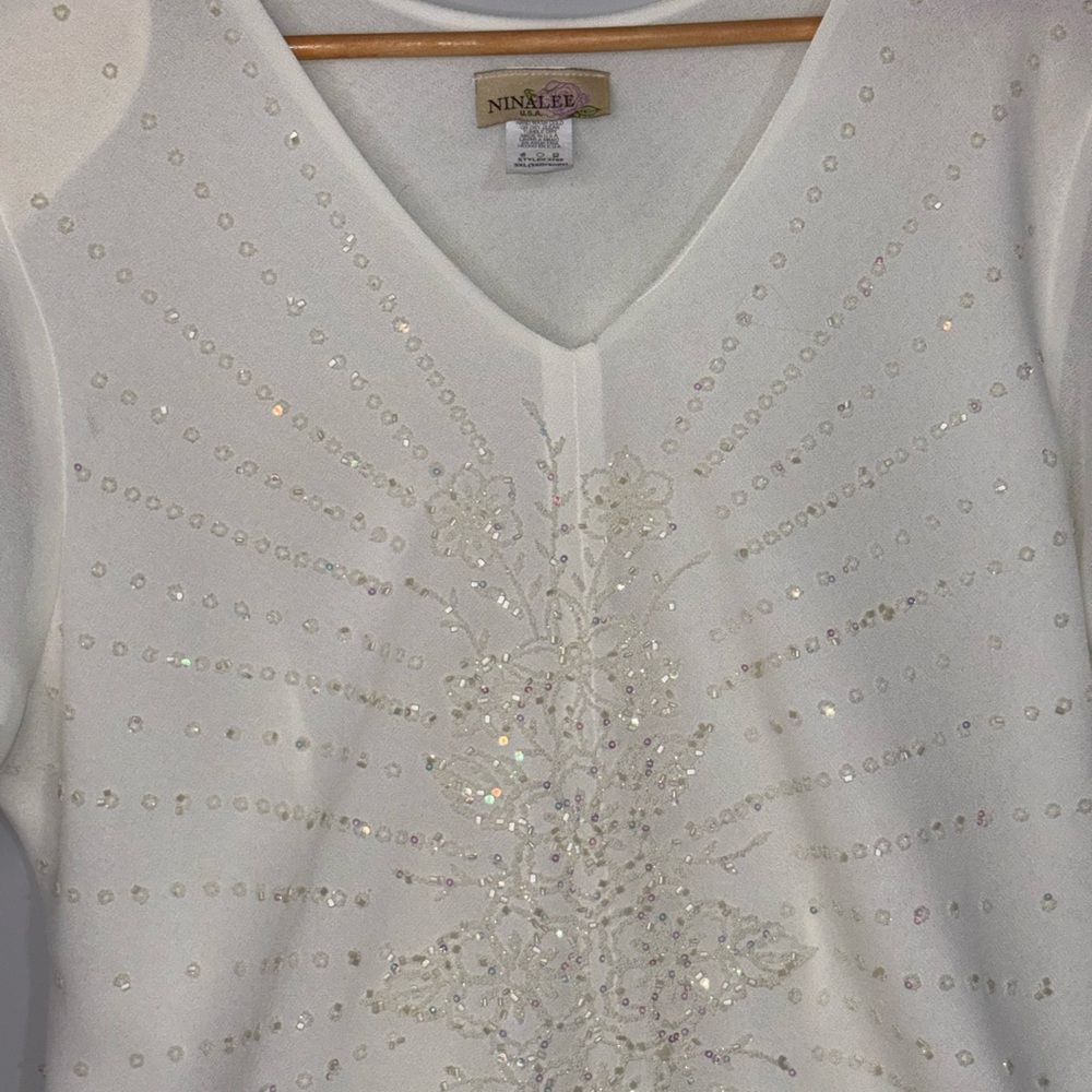 Nicolee Cream 3XL Polyester Top - Ivory Label Visible Mother of the bride/groom - Picture 8 of 16